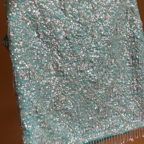 Vintage 1960’s pure wool beaded and sequin sleeveless top - Picture 8 of 9